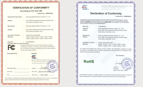 XUNWEI related certificate